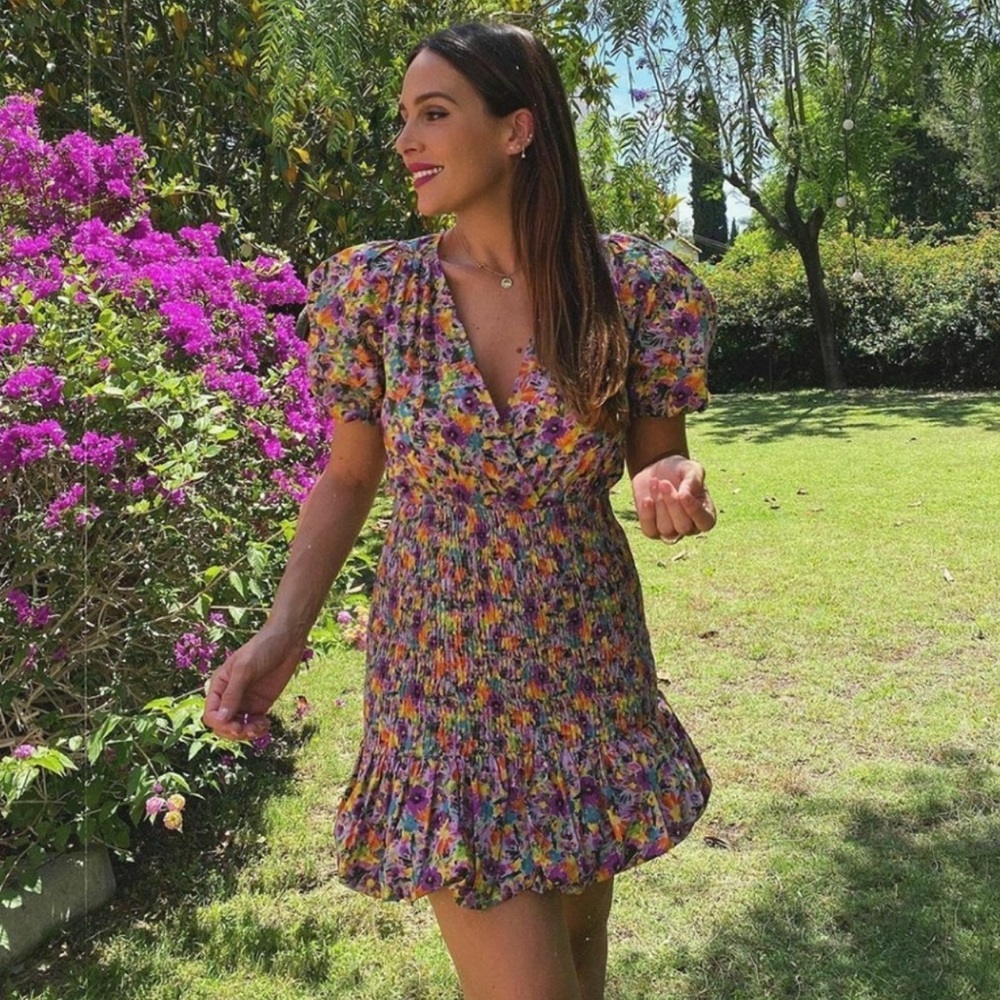 Zara Floral Print Mini Dress